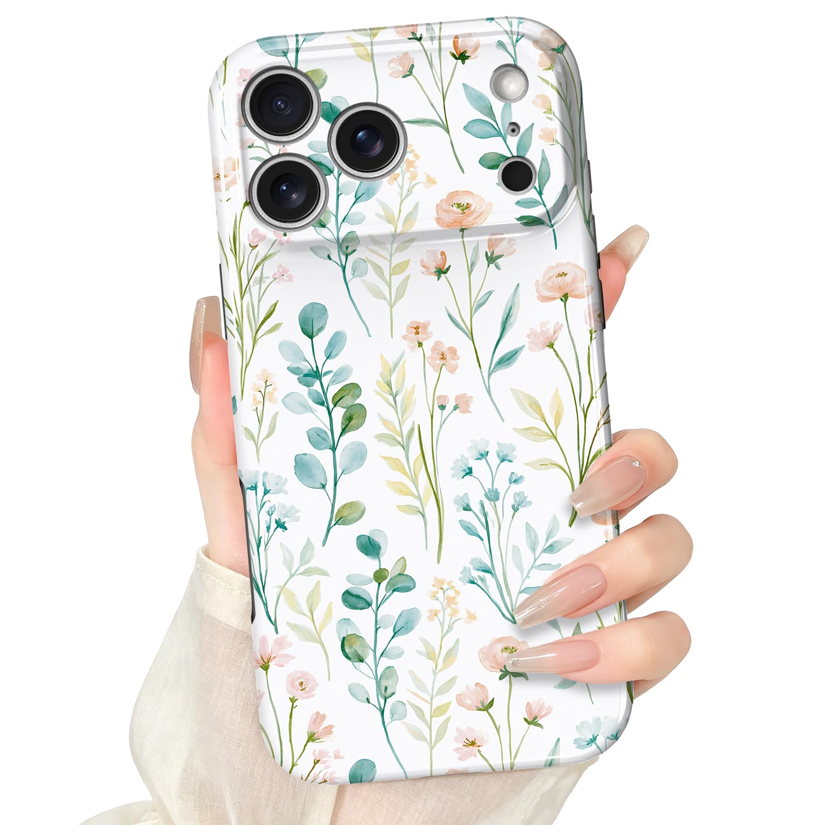 Funda magnética para iPhone 17 Pro, bonito diseño floral bohemio