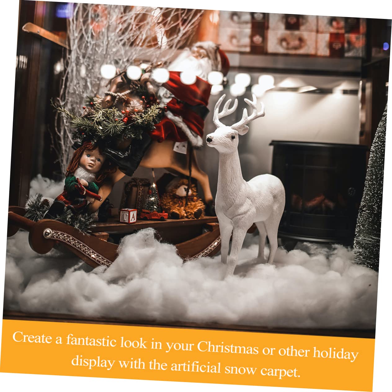 TOPBATHY 3st Schneedecke Kunstschnee Für Das Weihnachtsdorf Urlaub Schnee Dekorieren Weihnachtsdorf-Display-Requisite Weihnachtsdorf Zubehör Weihnachtsdorf Schnee Weiß Das Haustier