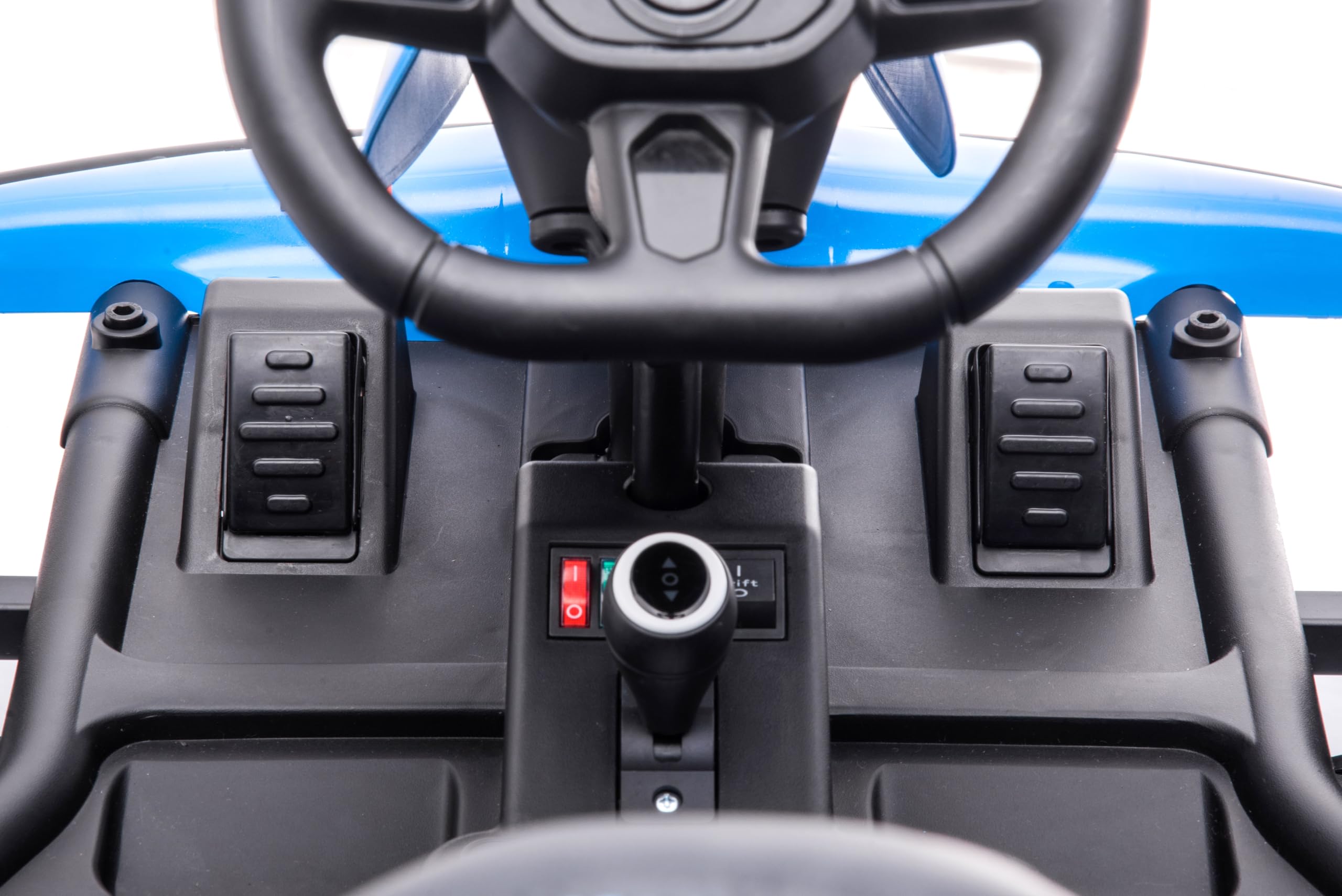 Samochód sportowy dla dzieci - elektryczny samochód typu "Ride-on (3-8 lat) — niebieski