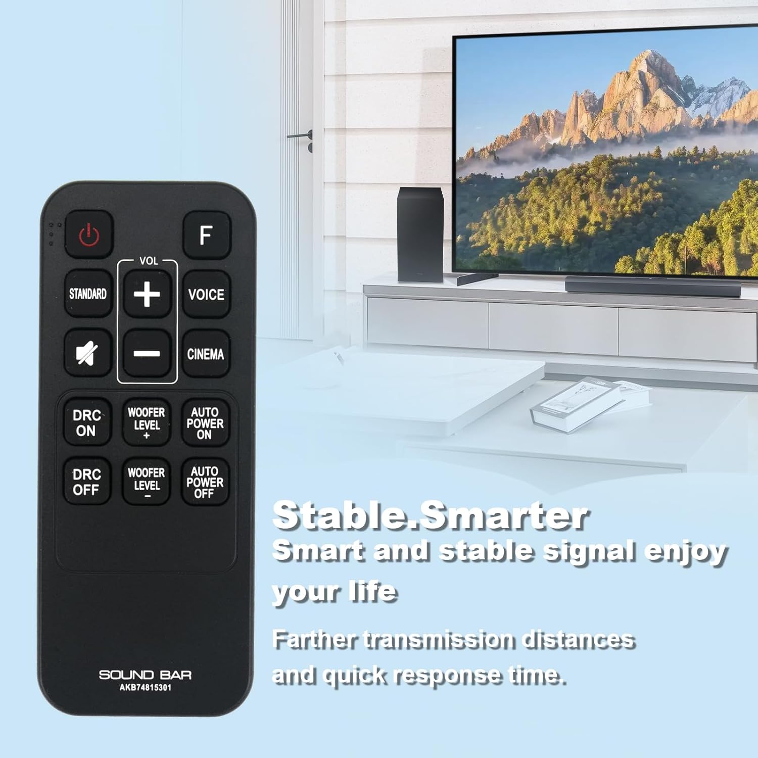 VINABTY AKB74815301 Remote Control showing all buttons