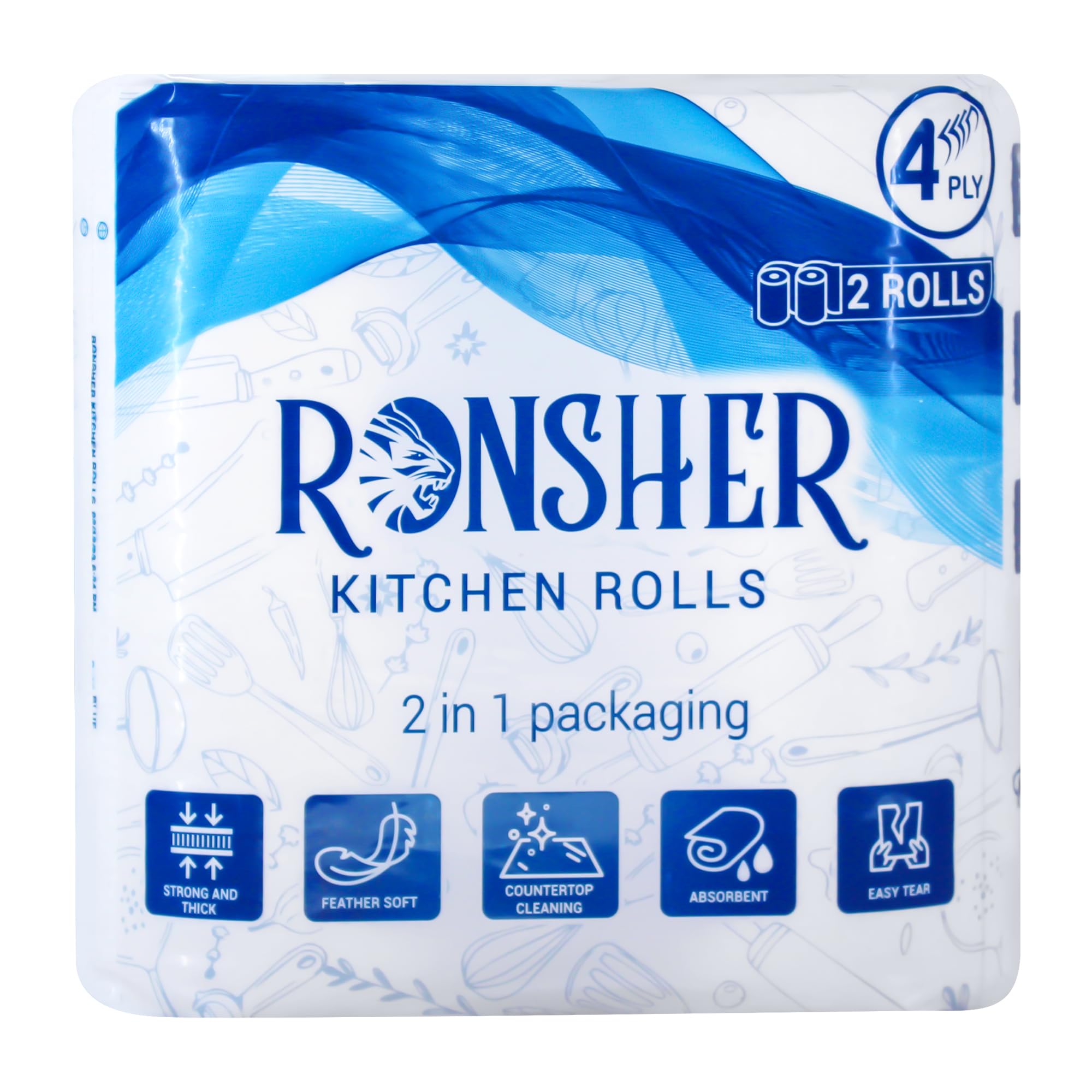 See full amazon price history chart for Ronsher | 4 Ply Kitchen Tissue Paper Roll | Pack Of 2 | Highly Soft & Absorbent | Strong & Thick Paper | Virgin Paper | OBA Free | Food-grade | Ideal For Cleaning | Food Safe Ronsher | 4 Ply Kitchen Tissue Paper Roll | Pack Of 2 | Highly Soft & Absorbent | Strong & Thick Paper | Virgin Paper | OBA Free | Food-grade | Ideal For Cleaning | Food Safe (B0D31LV7BP) Amazon Price History, Amazon Price Tracker
