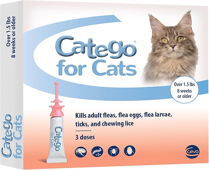 Catego for Cats Flea and Tick Treatment & Prevention (over