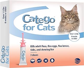 Flea and Tick Control for Cats (3 Pack), 1.5 lb/One Size