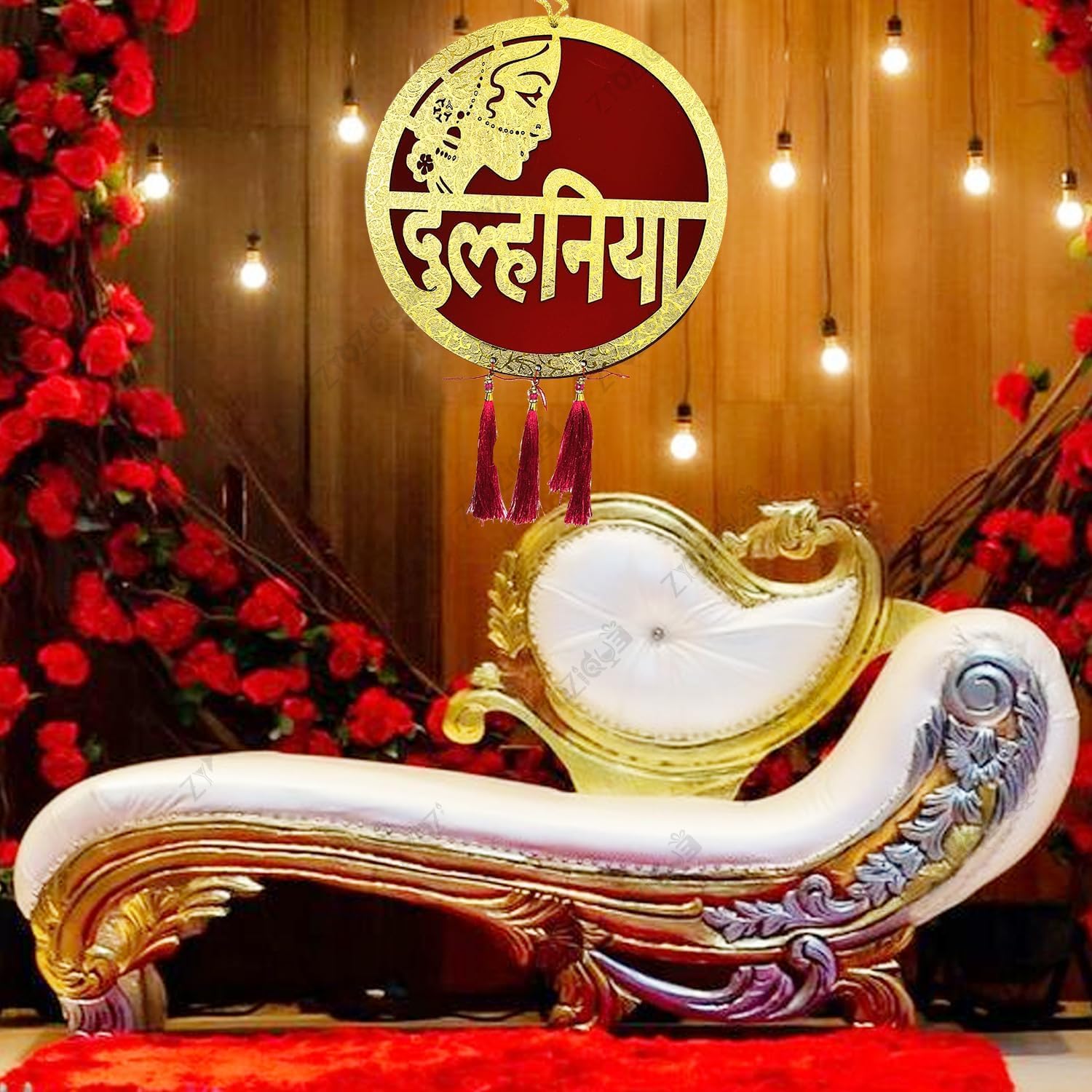 Dulhania Cut Board for Wedding Decorations Items, Shadi Home Stage Decorations Board - Decorations Items for Marriage | Wedding Decorations Kit