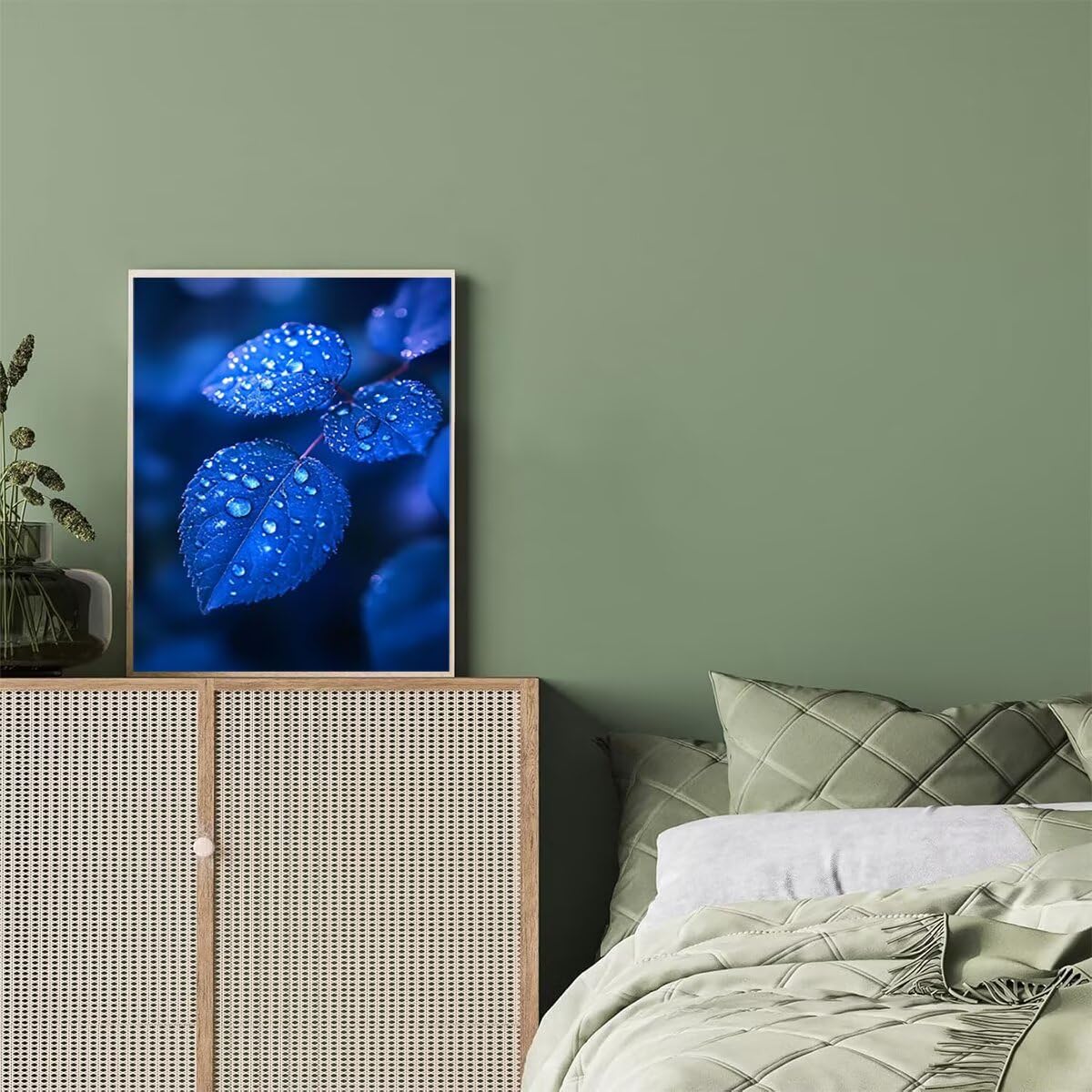 Dipingere con i Numeri Pianta, Paint by Numbers Adulti Paesaggio, Fai da te Creativi Adulti Quadri da Dipingere Numerati Kit per Decorazione Della Parete di Casa, Regalo 80x110 cm Senza Cornice JV-O