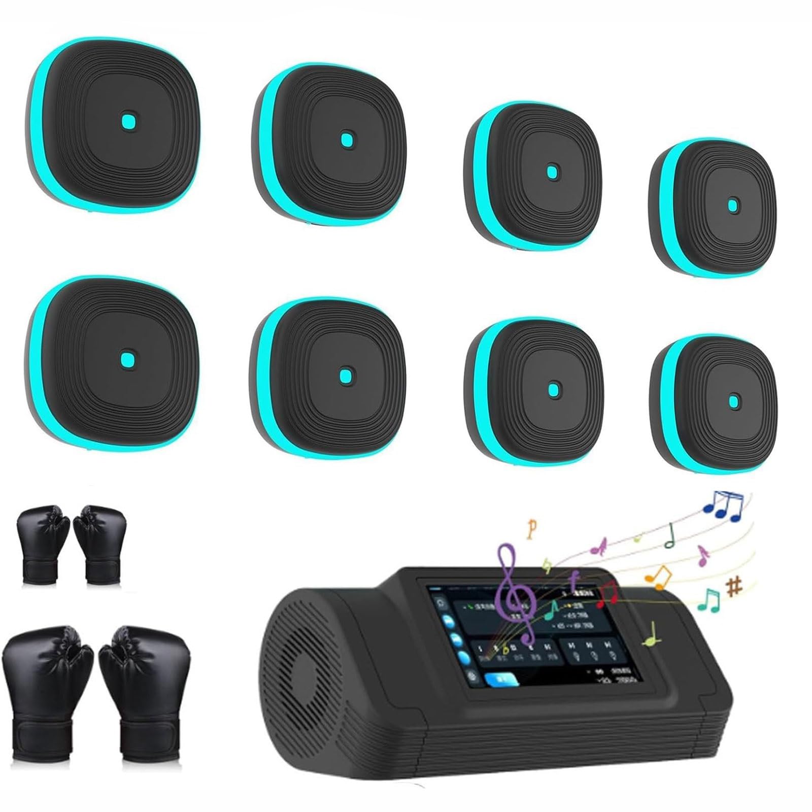 Machine de boxe musicale murale pour le fitness et le divertissement en famille