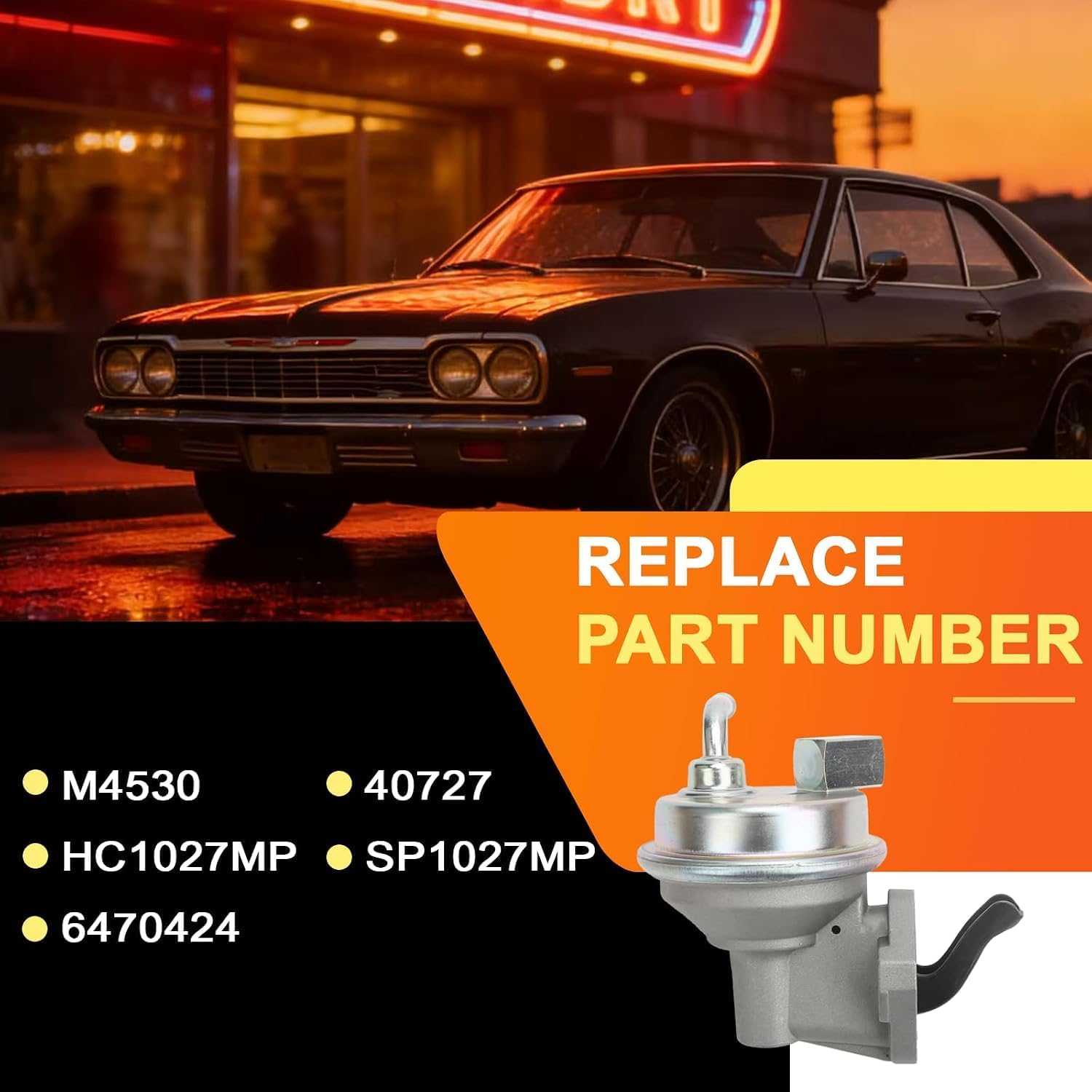 M4530 Mechanical Fuel Pump Compatible with Chevrolet, GMC Models