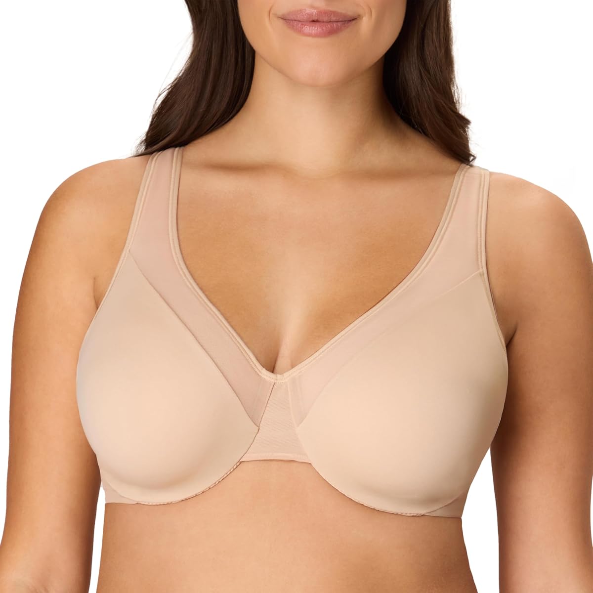 Playtex - Sujetador con aros para mujer, minimizador, suavizante, ajustable, reductor de busto, cómodo, absorbe la humedad
