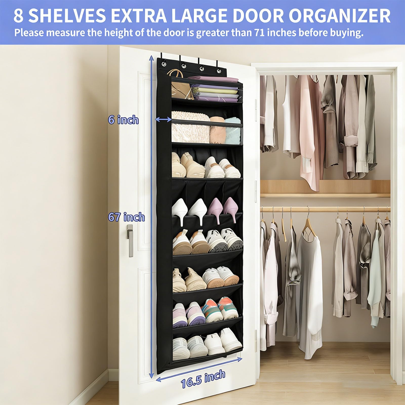 Unité de Rangement Suspendue en Tissu Oxford 600D Solide avec 13 Poches pour optimiser l ' Espace dans la Salle de Bain de la Chambre ou la Solution de Rangement dans la Chambre du véhicule