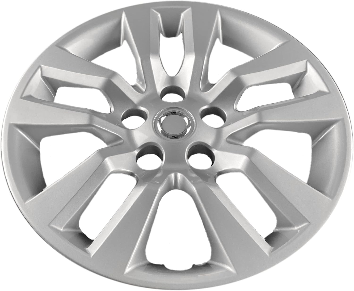 Hubcaps - Premium Quality 16 inch Silver Hubcaps / Wheel Covers fits 2013 2014 2015 2016 2017 and 2018 Nissan Altima, Heavy Duty Construction (Set of 4) (53088AMS-4)