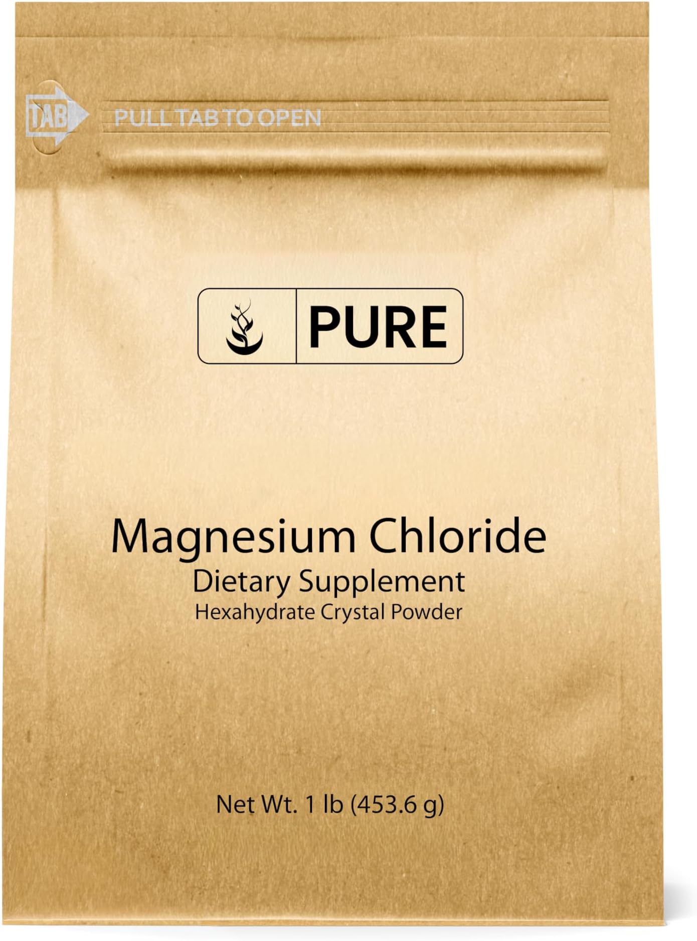 Magnesium Chloride (1 lb), Eco-Friendly Packaging, Crystal Powder, Magnesium Supplement