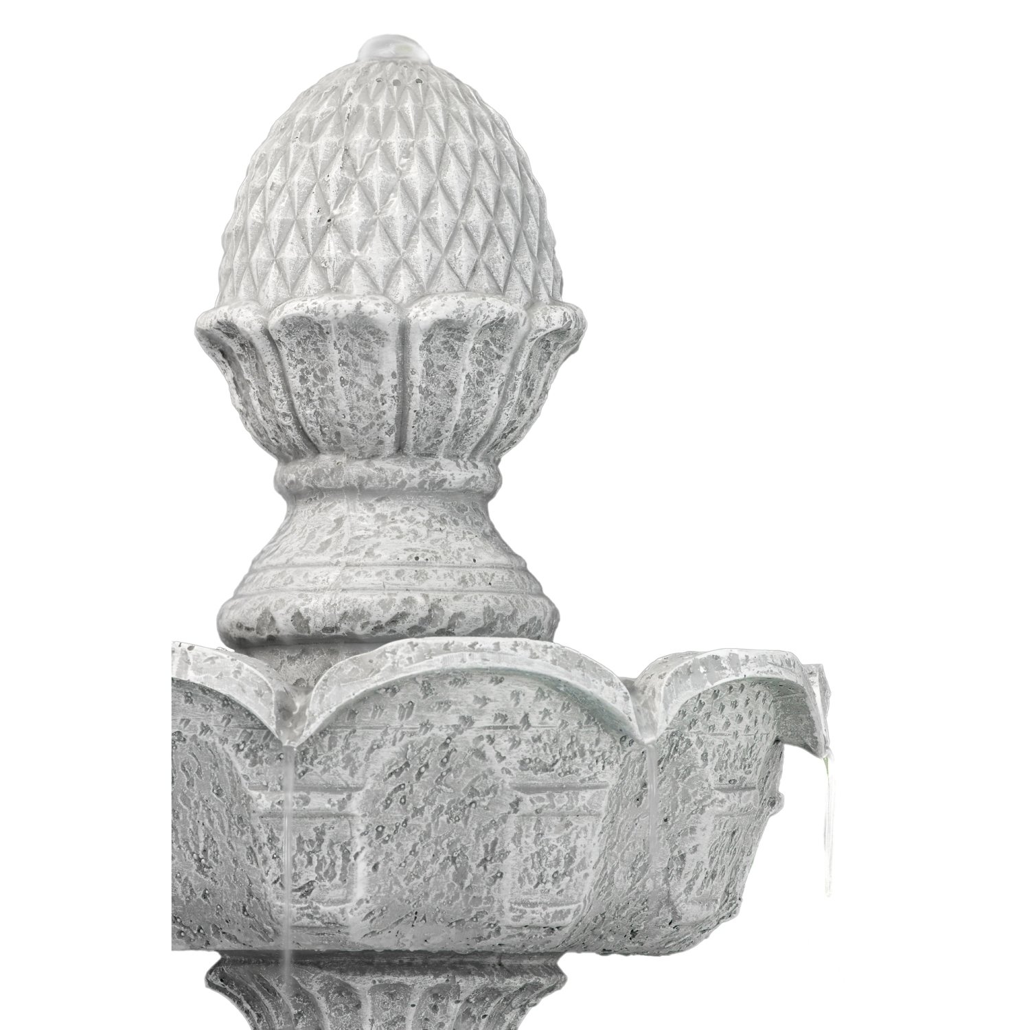 STILISTA Gartenbrunnen Modell Athene Steinoptik 50 x 48 x 85 cm Springbrunnen inkl. Pumpe