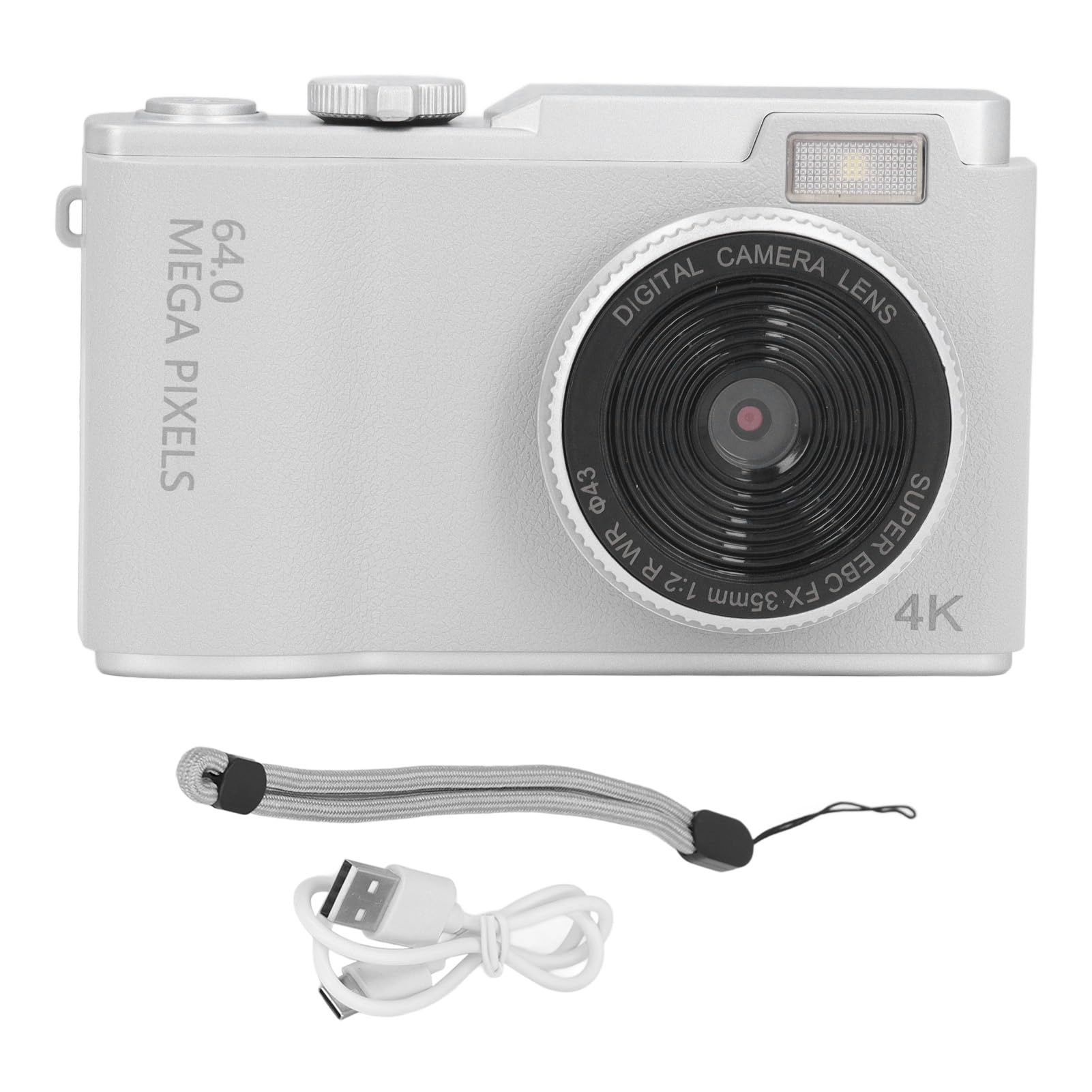 Retro Compacte Camera, 48MP 1080P, 16x Zoom, Schuddenbestendig, voor Reis (Zwart
