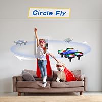 Tomzon A23 Mini Drón Gyerekeknek LED Világítással, Magasságtartással, 3D Flip Funkcióval, 3 Sebességgel, 5 Fénymóddal, 2 Akkumulátorral - Ké 4