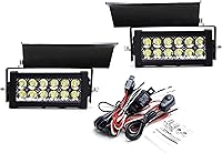 Vista 8 de iJDMTOY Kit de luz LED de doble fila compatible con Chevy 2002-06 Avalanche, 03-07 Silverado 2500 3500, incluye (2) barras de luz mini de 36 W de 8