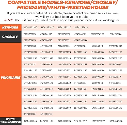 Miniatura 7 de UPGRADE 134550800 Affinity - Bisagra de puerta con bujes y kit de abridor de puerta 131763310 apto para lavadora Frigidaire Kenmore Electrolux