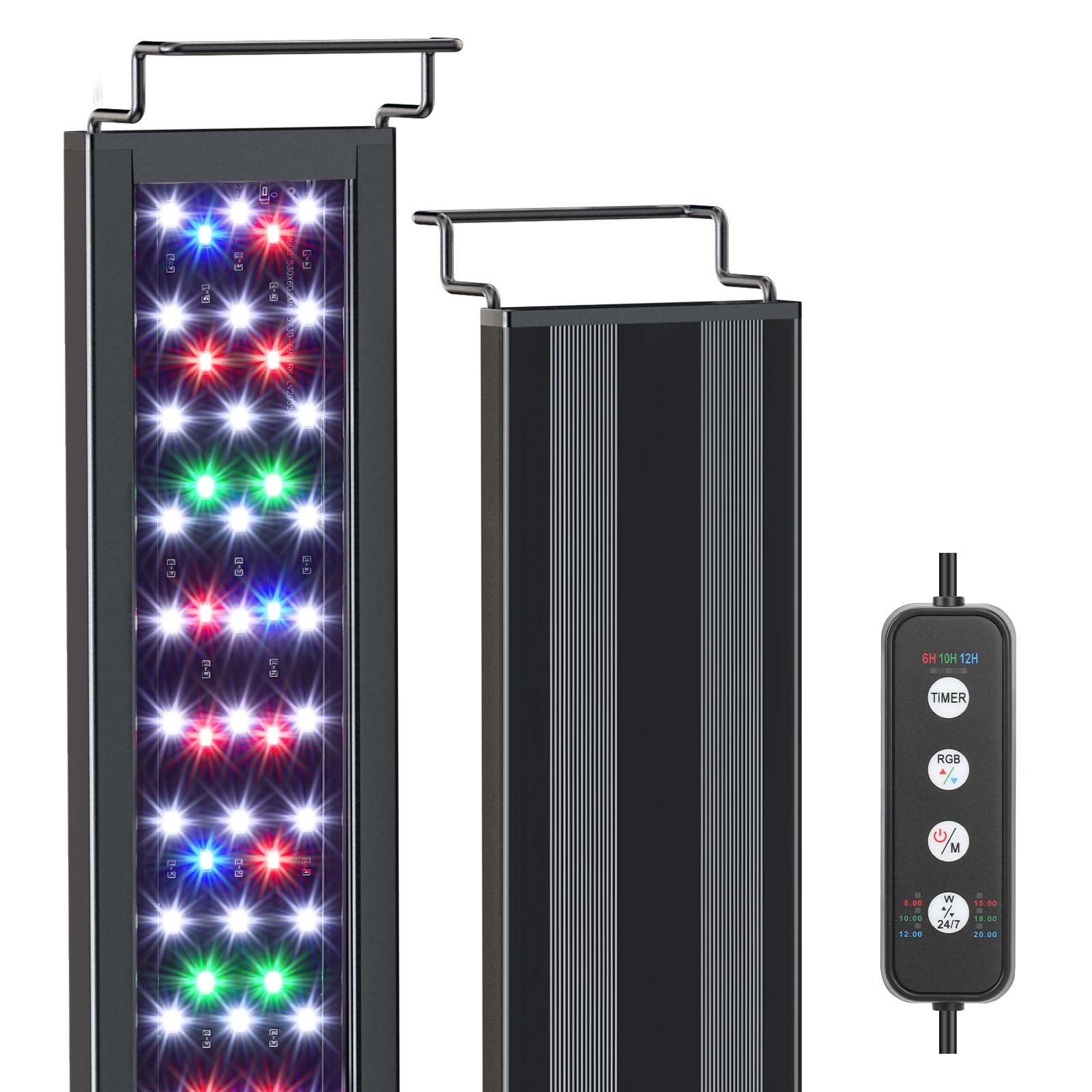 AQQA LED Aquarium Light for Plants, 24/7 Mode Full Spectrum Fish Tank Light | 3 Light Mod…