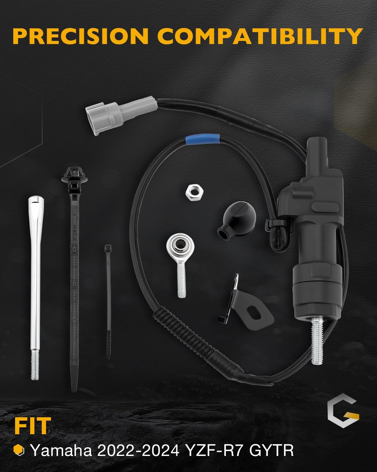 Quick Shifter Motorcycle Kit, Compatible with 2022-2026 Yamaha YZF-R7 GYTR, Yamaha R7 Motor Levers System, Replace# BEB-E81A0-V0-00