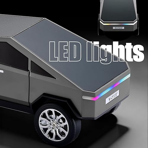 Miniatura 6 de Altavoz Bluetooth de reproducción futurista de camión, modelo inalámbrico portátil con pantalla de visualización, estéreo HD, emparejamiento TWS,