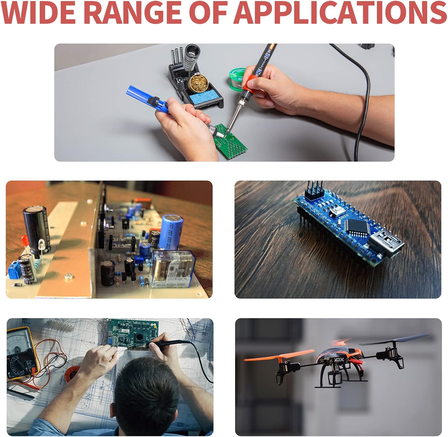 Best Cyber Monday 🔥 YIHUA 928D-III Soldering Iron,110W High Power, Fully Digital Display °F /°C- Temperature Control Soldering Tool, Accurate 194~896°F, with ON/OFF Switch, Iron Tip, Brass Wool, Automatic Sleep Mode