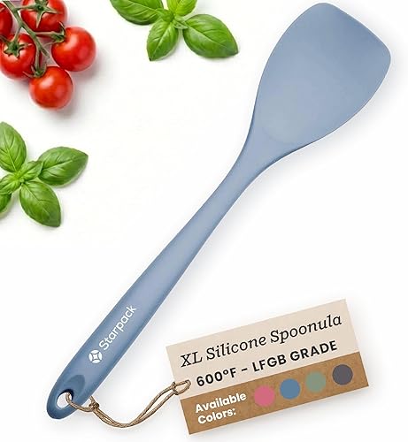 Starpack 'The All Rounder' XL - Espátulas tipo cuchara de silicona premium – Cucharas espátula resistentes al calor de hasta 600 °F – Las mejores