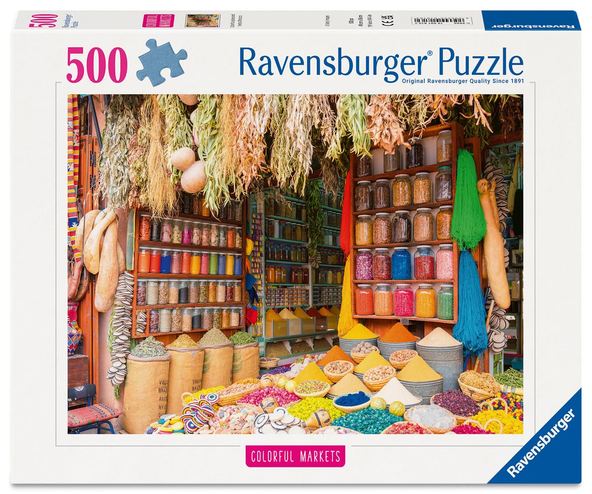 Ravensburger - Puzzle 500 pièces - Marché aux épices Maroc