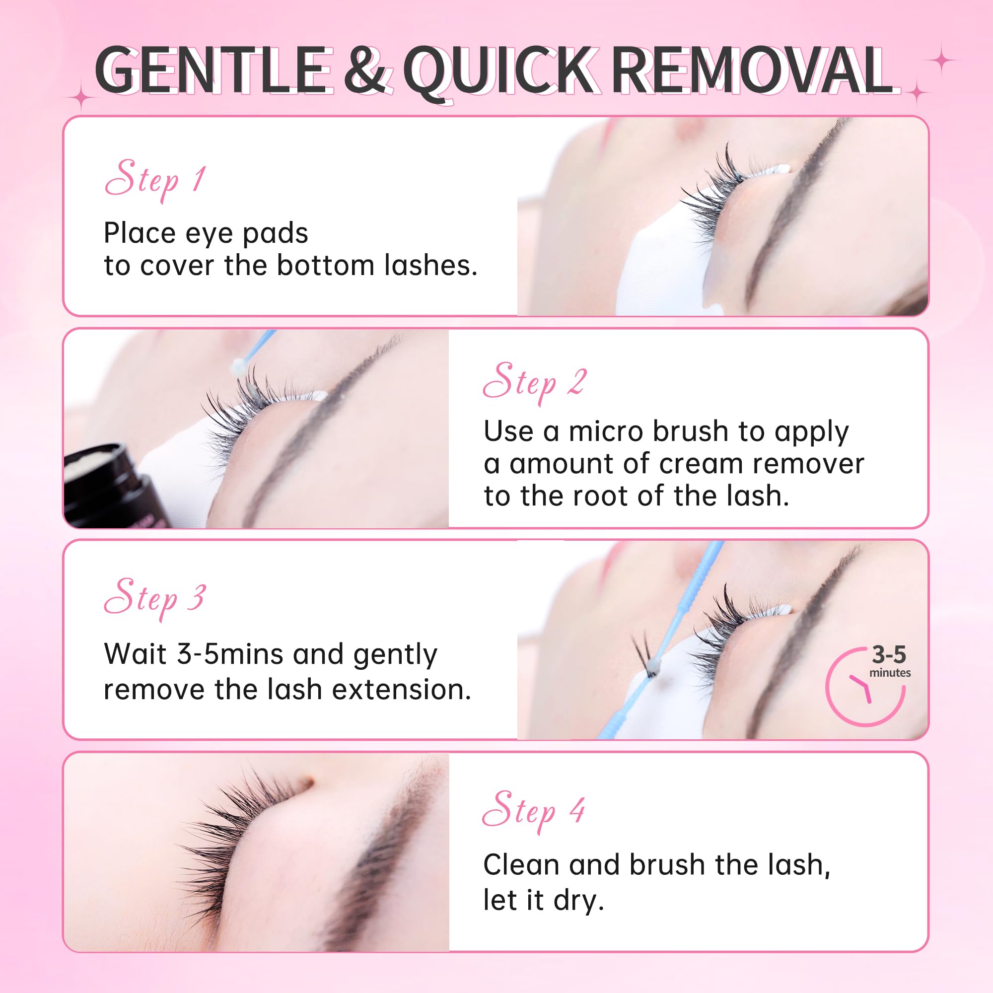Beauty7 Crème Remove Cils Extension 15g, Crème Dissolvant Colle d'extension Cils Rapide, Produit Pour Retirer Extension de Cils Inodore