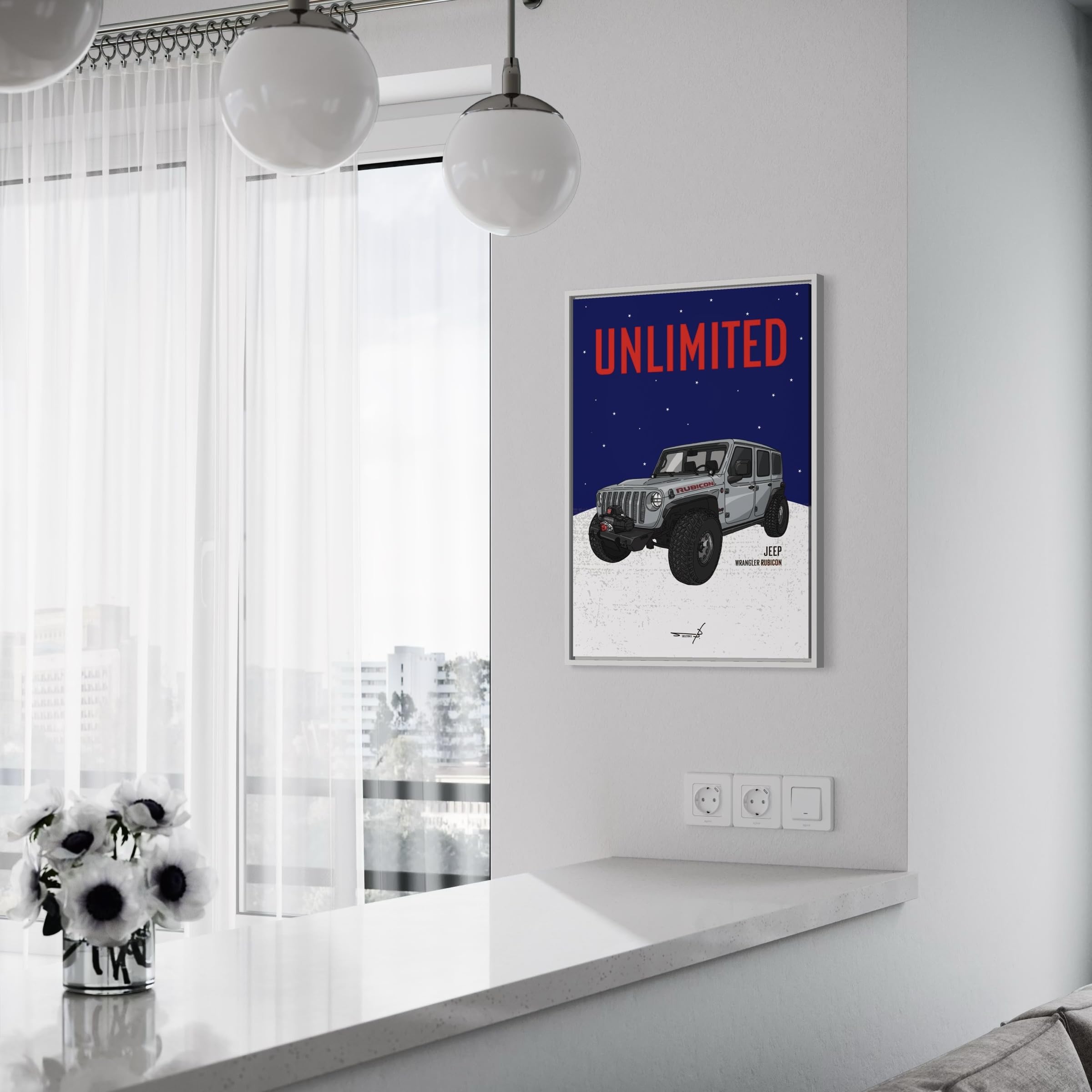 Amazon.co.jp: ポスター ビンテージカーポップアート アメ車 A2額入り