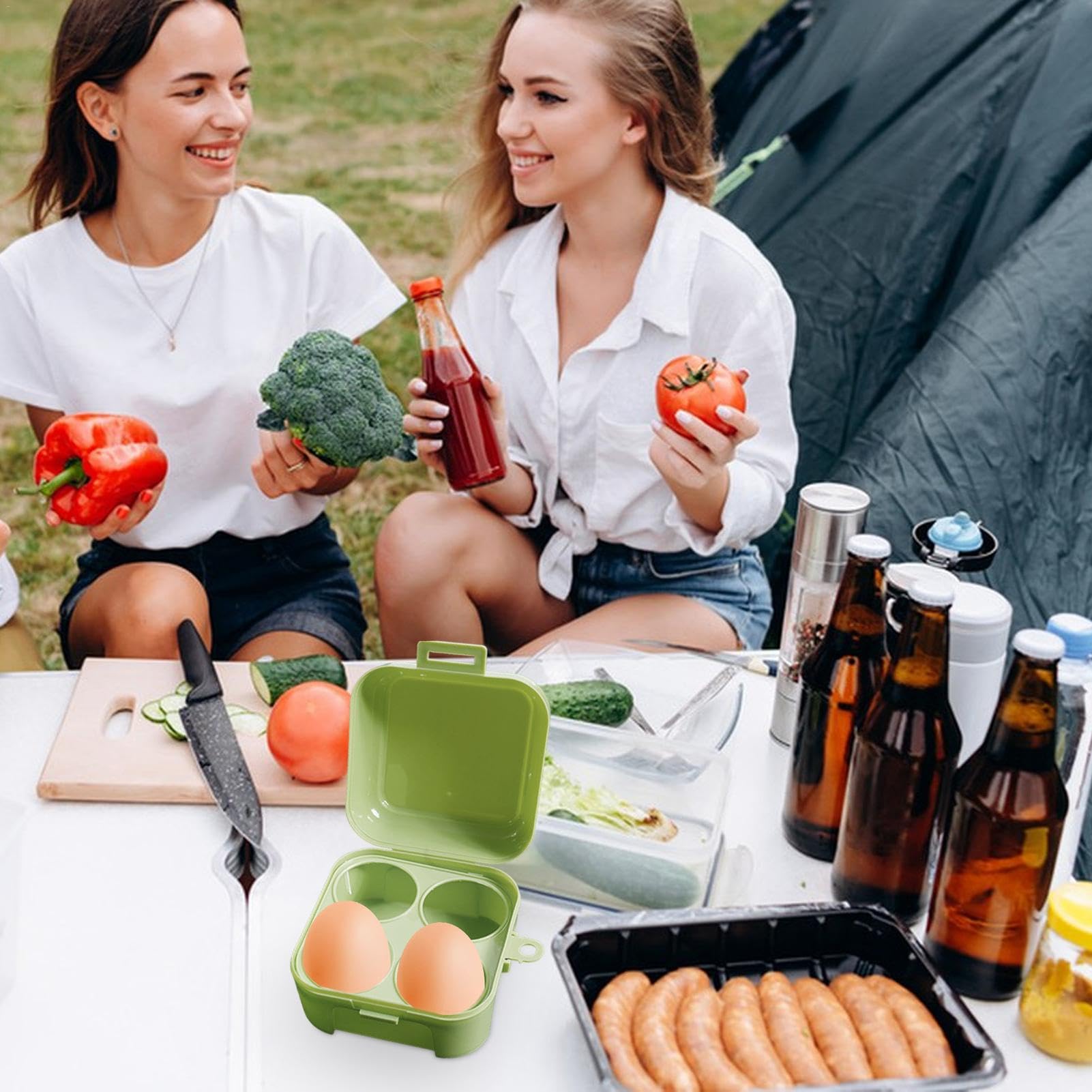 Jamor Eierbox Mit 12 Fächern – Stoßfest, Transparent, Tragbar Für Camping & Reisen