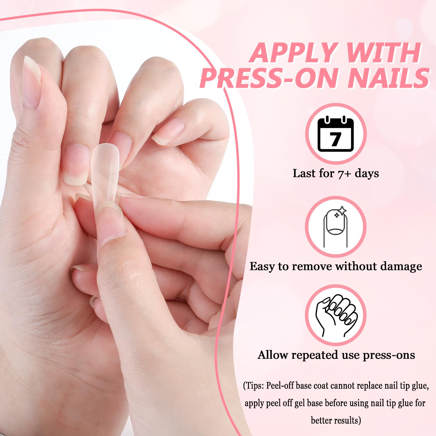 Fcozpjk Peel Off Gel Base Coat, 15ML Clear Peelable Base Coat for Gel Nail Polish Easy Removal without Damage Soak Off UV/LED Curing Press On Tips Glue Nail Art Beginner Home Manicure DIY