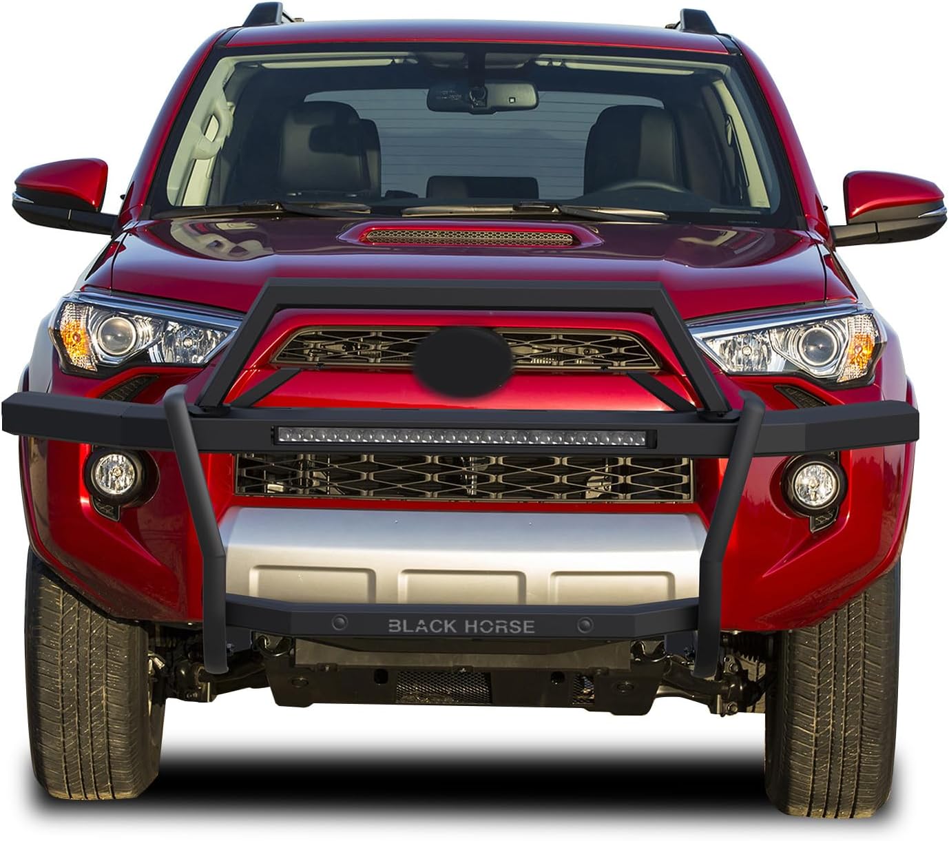 Black Horse Rambler Grille Guard Kit Modular Black Compatible with 2010-2024 Toyota 4Runner-RAGT20-K1