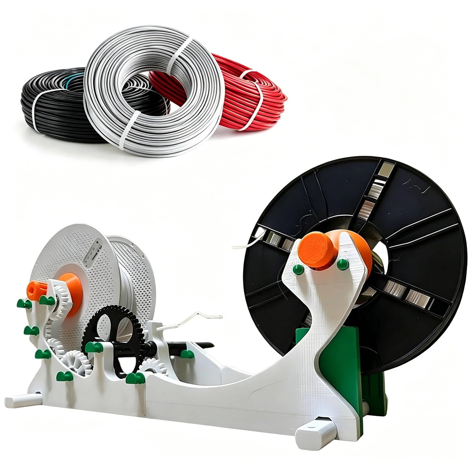 Enrouleur de filament d'impression 3D électrique 1kg et système de rotation inversée