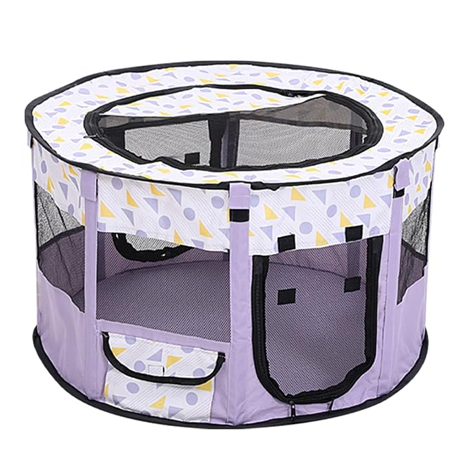 Foto 7 de 8 de HAMAGI Jaula Plegable para Mascotas - Parque Infantil Transpirable para Gatos, Conejos, Perros