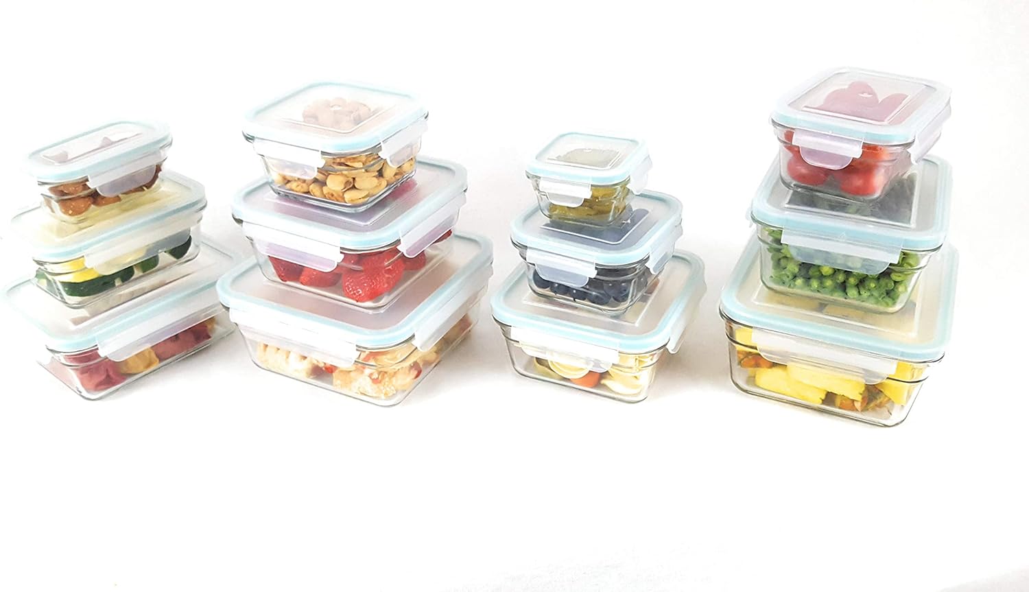 Snaplock Lid Tempered Glasslock Storage Square Containers