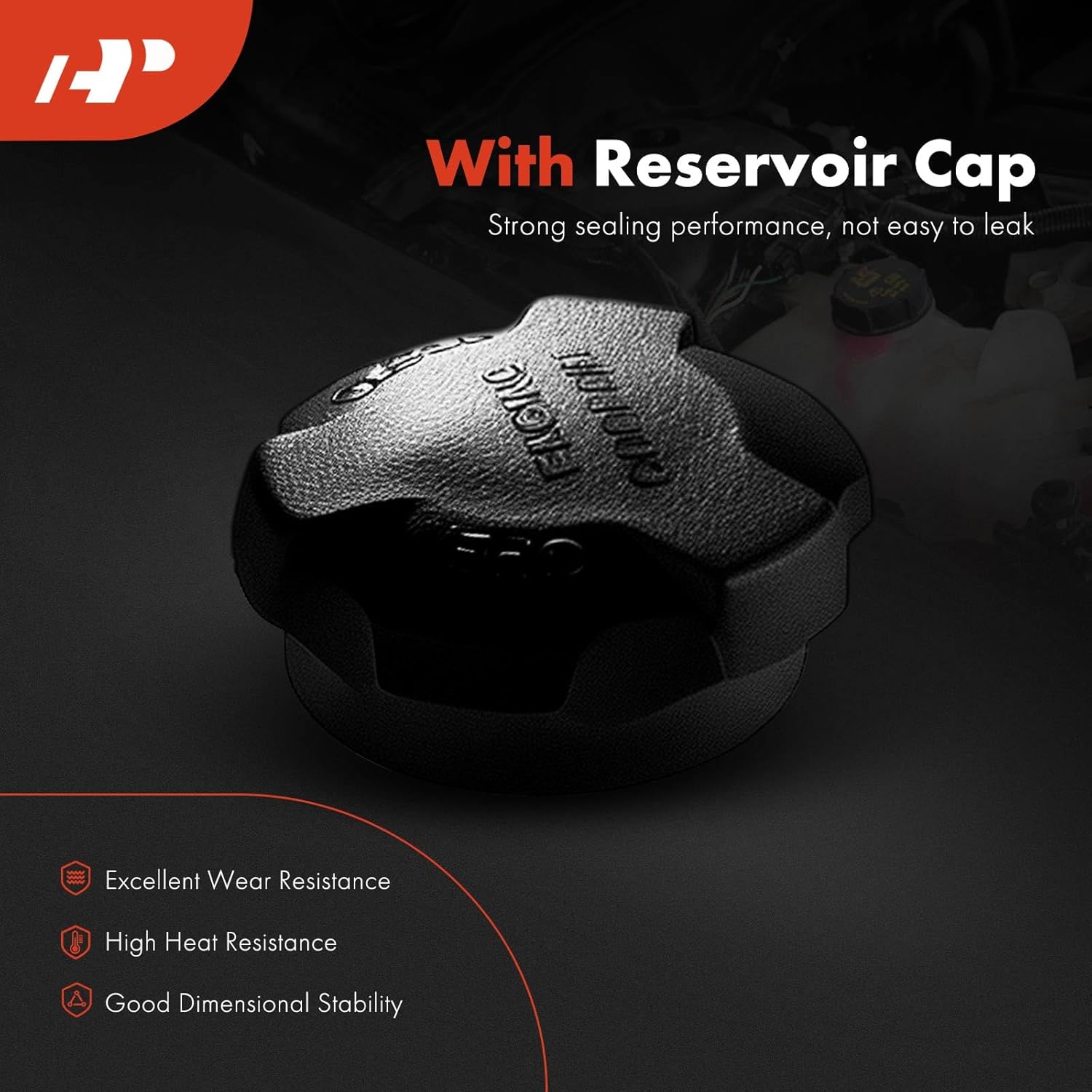 A-Premium Engine Coolant Overflow Recovery Reservoir Tank [with Cap] Compatible with Hyundai Santa Fe 2001 2002 2003 2004 2005 2006, 2.4L 2.7L