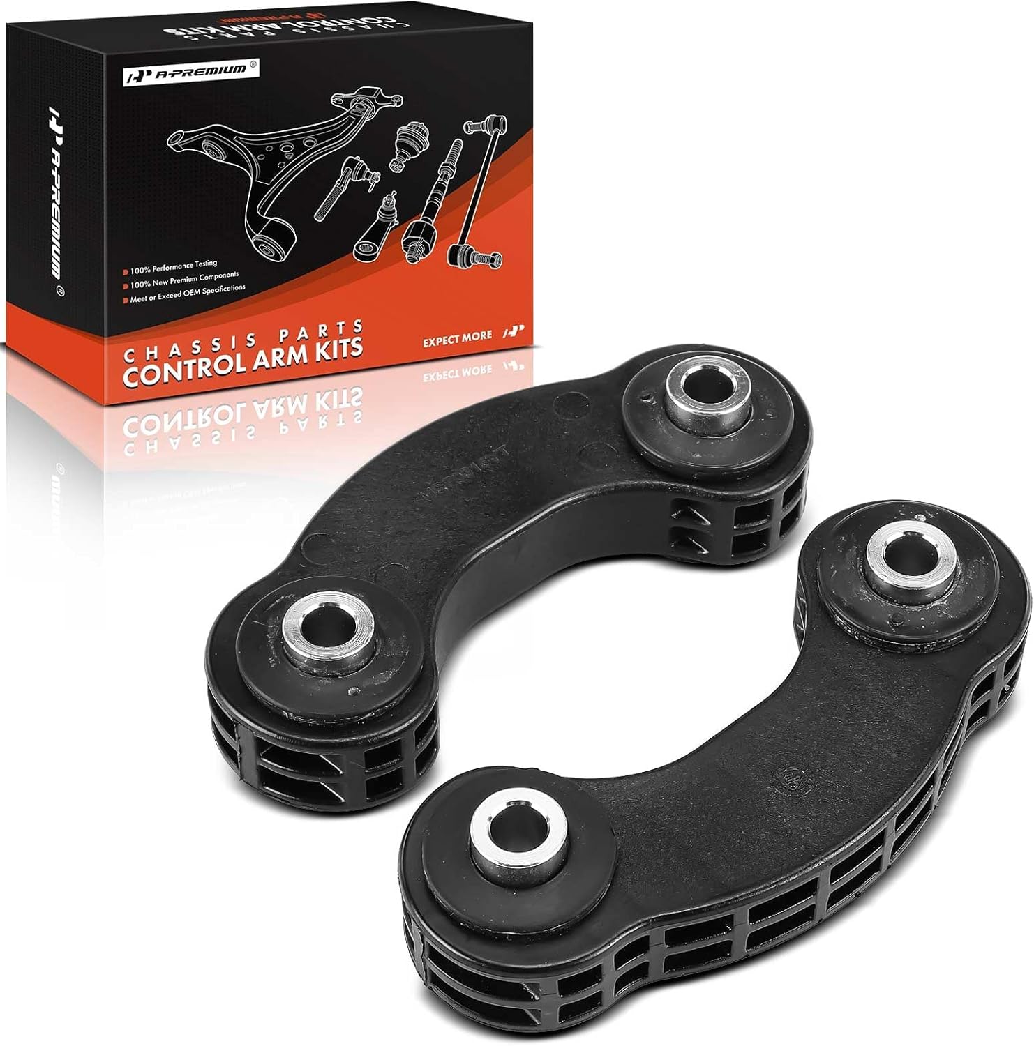 A-Premium 2 x Rear Sway Bar Links Stabilizer Bar Links, Compatible with Audi A6 2006-2011, A6 Quattro 2005-2011, S6 2007-2011, Without Automatic Ride Control