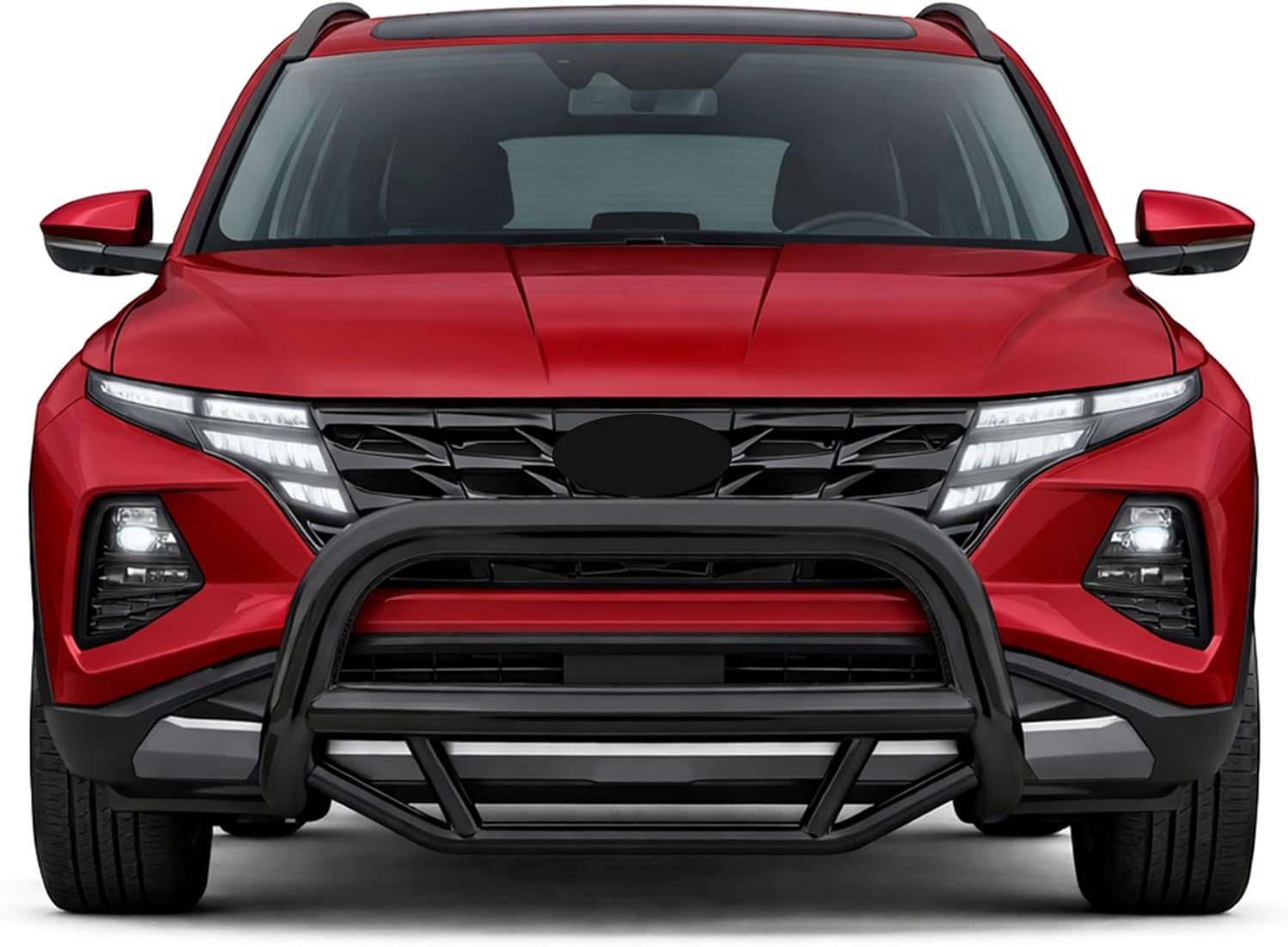 Black Horse Max Bull Bar No Skid Plate Black Compatible with 2022-2024 Hyundai Tucson-MBB-B7102
