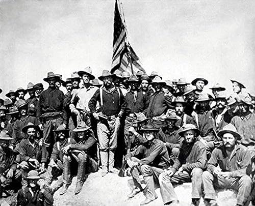 Foto restaurada digitalmente del coronel Theodore Roosevelt y The Rough Riders Poster Print por John ParrotStocktrek Images (17 x 11)