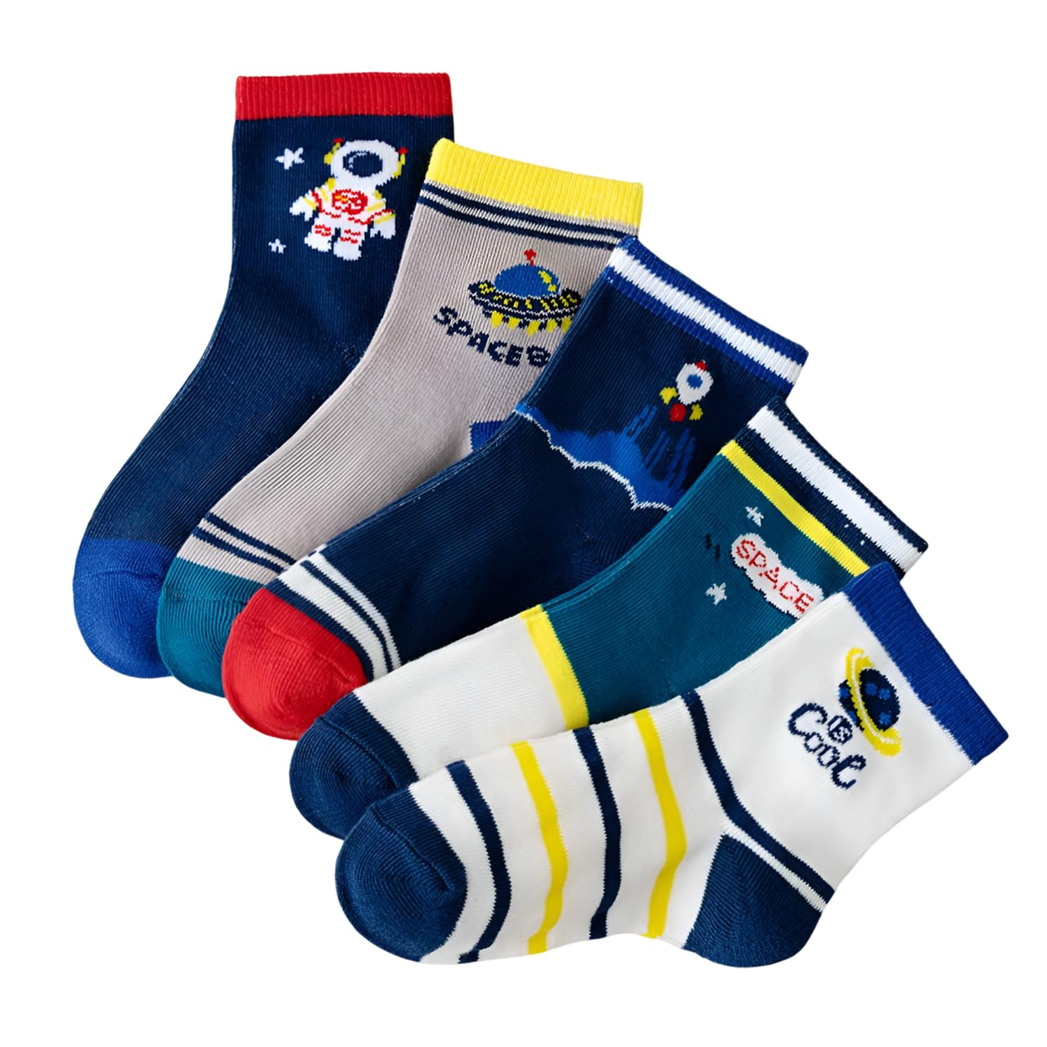 4 Pairs Baby Socks, Non-Slip, Cartoon Design Ankle Socks - Suitable for 3–5 Years-image-29