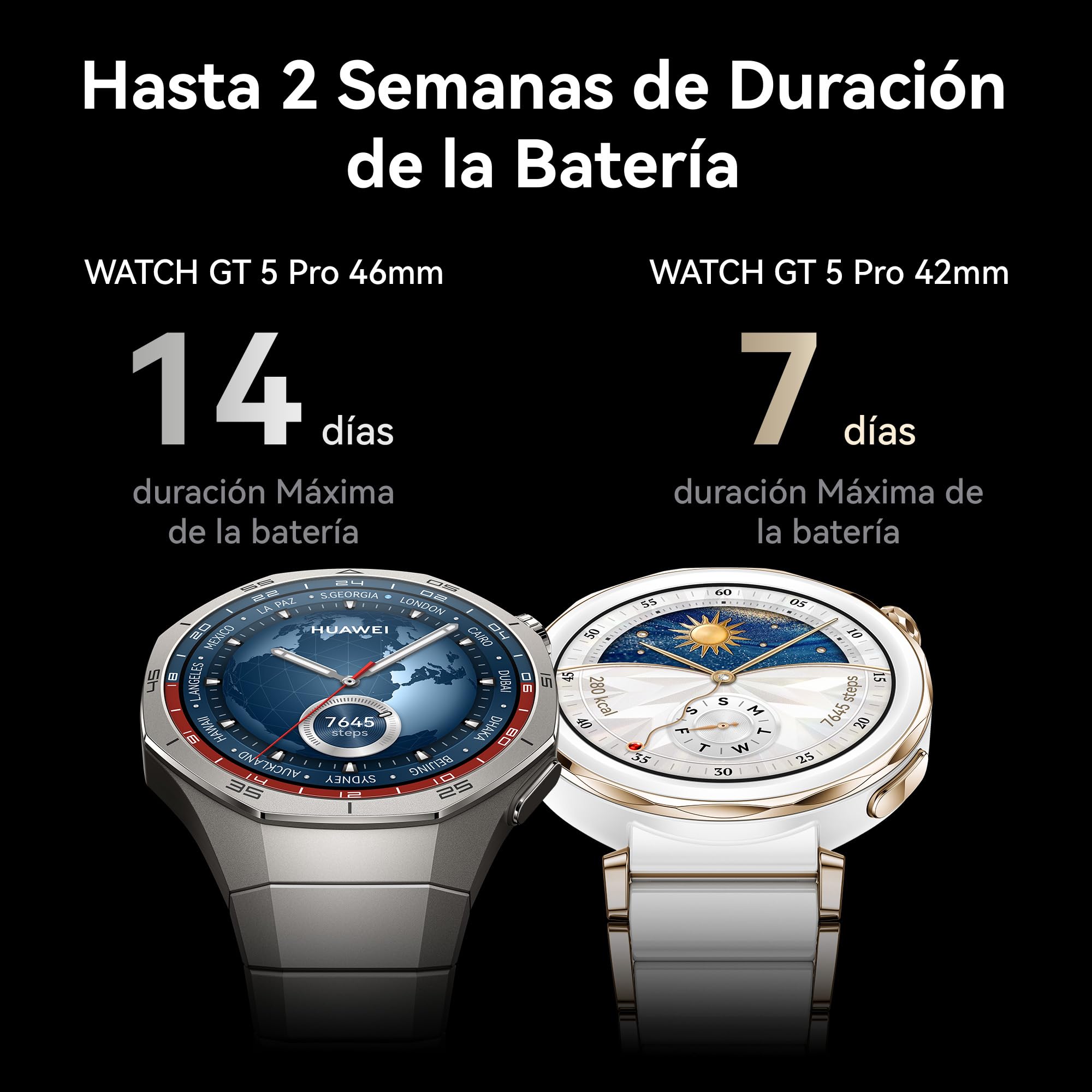 HUAWEI Watch GT 5 Pro 46mm Smartwatch, Silueta con Diseño