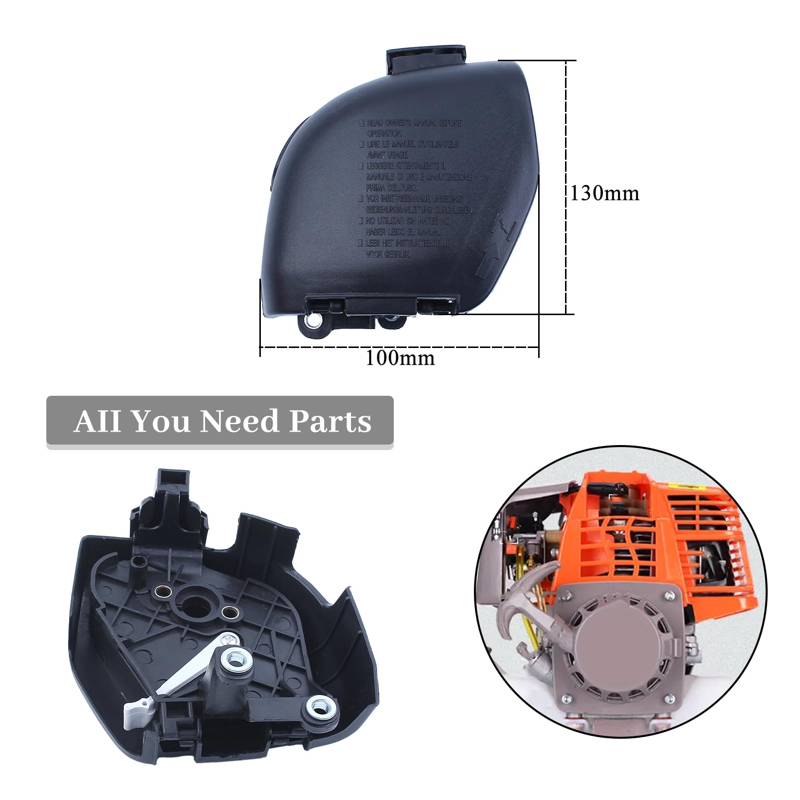 Pulitore del filtro dell'aria Coperchio della custodia Corpo della base Per Honda GX35 GX35NT GX 35 1.3HP 35CC Motore del motore del gas Decespugliatore