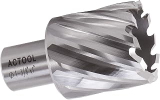 ACTOOL 1-3/8" Diameter × 1" Depth of Cut HSS ANNULAR CUTTER with 3/4'' Weldon Shank