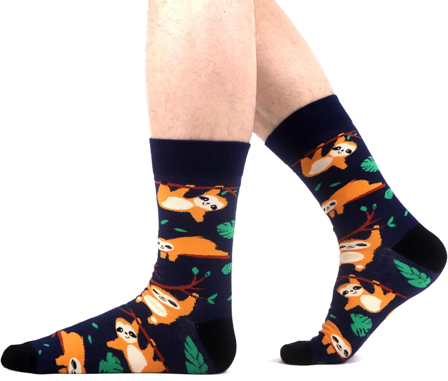 WeciBor Men's Dress Funny Crazy Colorful Novelty Combed Cotton Crew Socks 12 Pack - Size 7-10/10-13/13-15 - Image 6