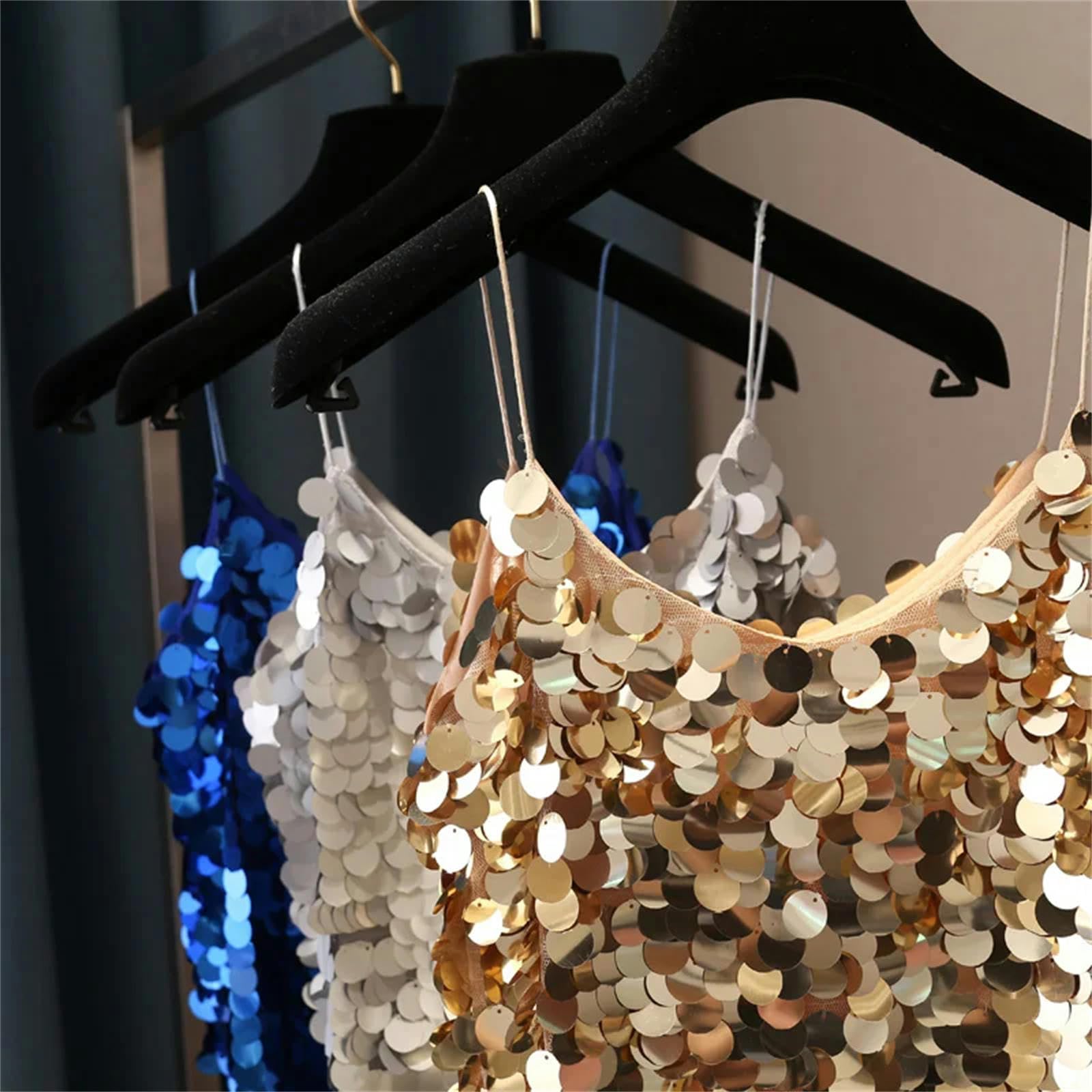 débardeur Femme Femmes À Paillettes À Paillettes V Strap Camis Camis Sequines Sefformes Camise Camisole Gest