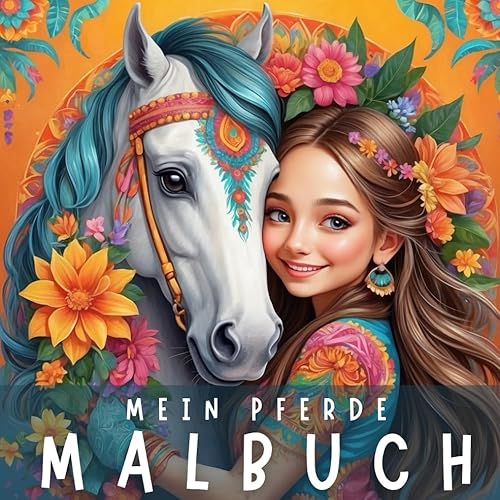 Pferde Malbuch für Mädchen ab 9 Jahren: Perfekt für Mädchen und Teenager geeignet, die eine Leidenschaft für Pferde haben. Es enthält 50 liebevoll ... weiterer Motive zum Ausmalen und Entspannen
