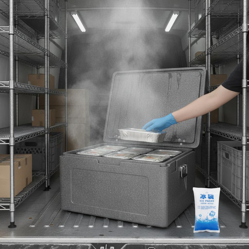 Contenitore Isotermico per Cibi Freddi, Box Isotermico Riutilizzabile, per professionisti