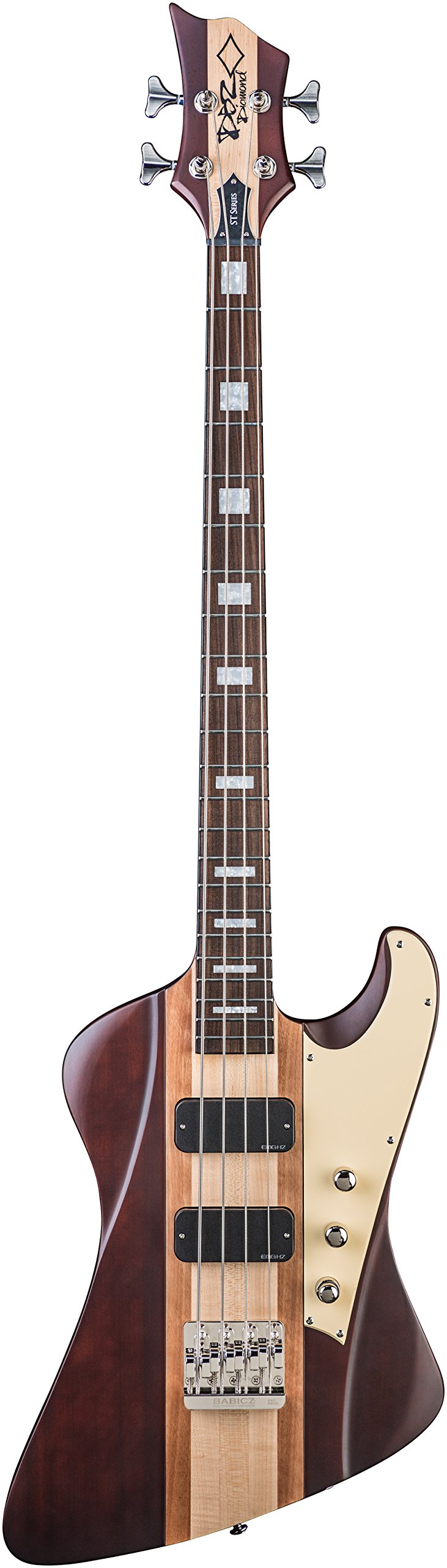 HFR4ST-SWA Diamond Hail Fire 4 String Electric Bass Satin, Walnut