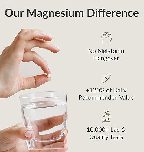 Miniatura 4 de BiOptimizers - Suplemento de magnesio 4.0 - Tiene 7 formas de magnesio como bisglicinato, malato, citrato y más - Ayuda natural para dormir -