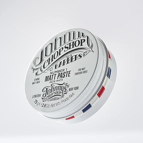 Miniatura 2 de JOHNNY'S CHOP SHOP Pasta mate #1 para hombre para peinar el cabello, de calidad profesional, sujeción fuerte, textura duradera, aspecto natural,
