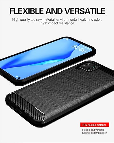 Miniatura 10 de Asuwish Funda para Huawei P40 Lite con protector de pantalla de vidrio templado y accesorios de celda, delgada TPU silicona protectora Hawaii Nova 6